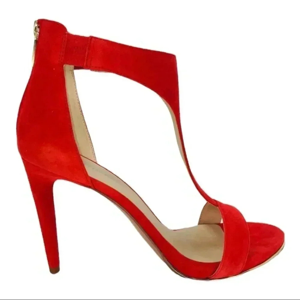 Kenneth Cole New York Brooke Red Suede Womens Pumps Size 8.5M - Picture 2 of 10